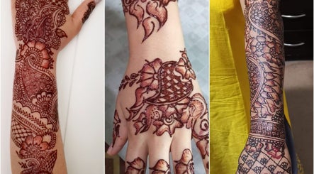 Intricate henna designs at Beauty Home Spa, Saskatoon, Saskatchewan, CA, showcasing stunning artistry.