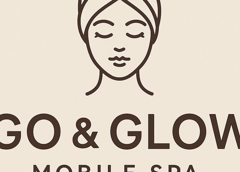 Go & Glow Mobile Spa logo featuring a serene face. Maria Rodriguez - Aesthetician, Millsboro, Delaware, US.