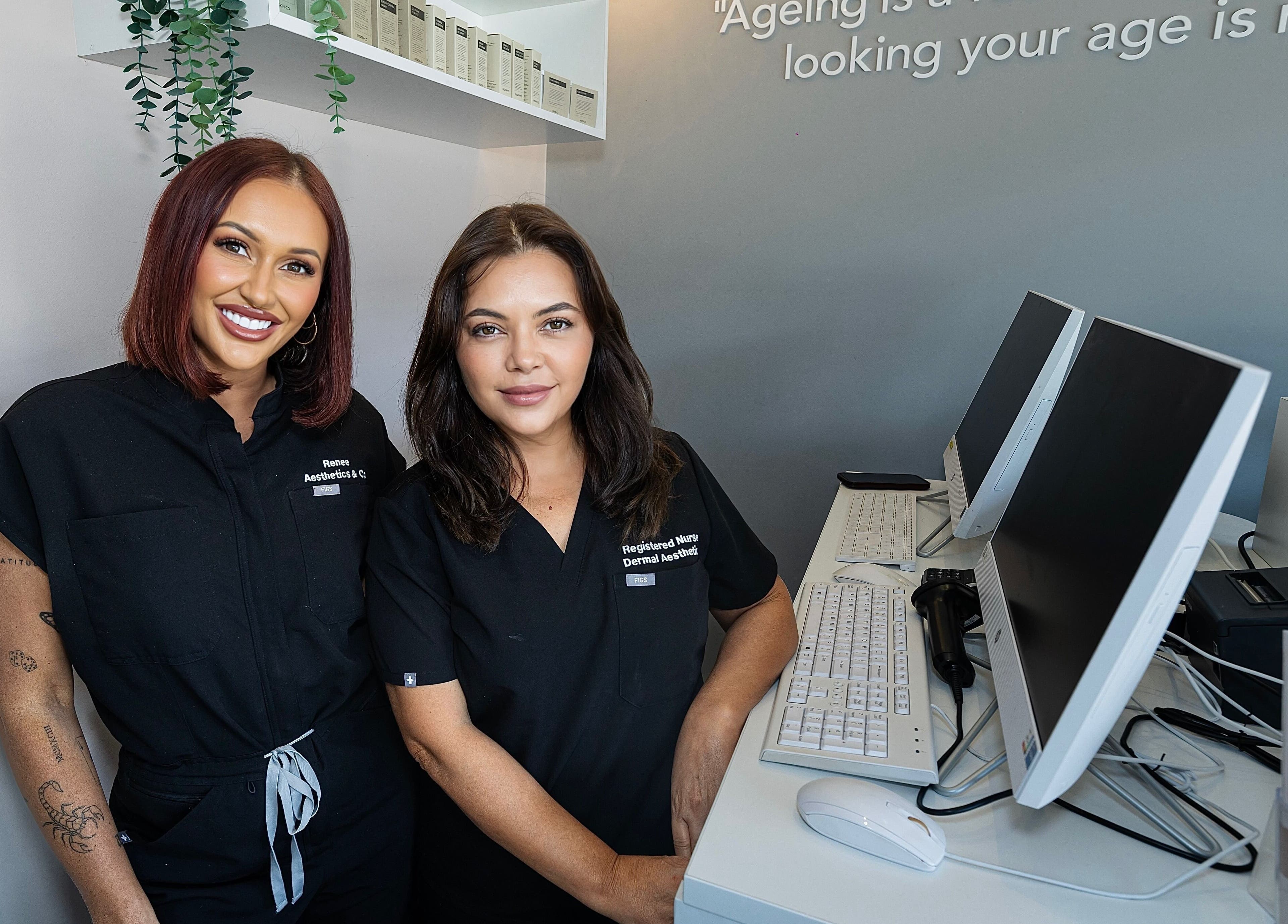 Team at Aesthetics and Co. in Melbourne, Victoria, AU offering personalized beauty consultations.