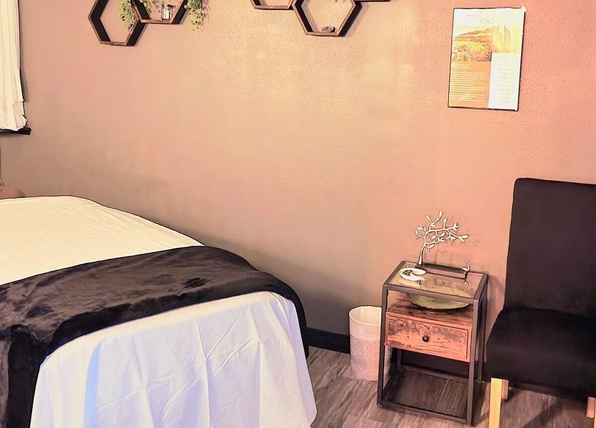 Cozy relaxation room at Haven Mind Body Collective & Haven Counseling in Longview, Washington, US.