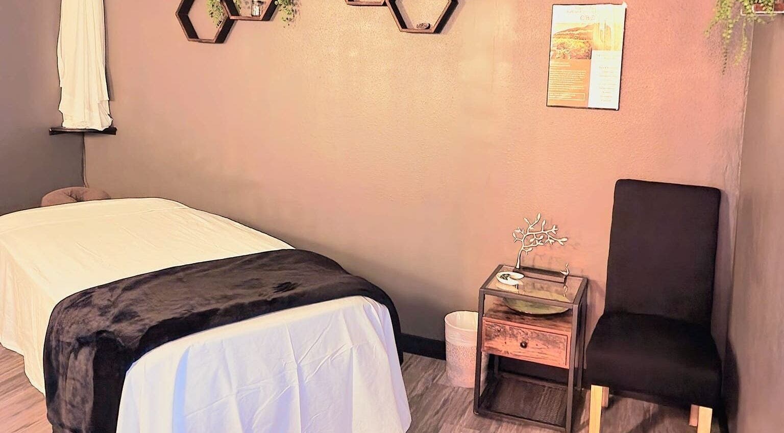 Cozy relaxation room at Haven Mind Body Collective & Haven Counseling in Longview, Washington, US.