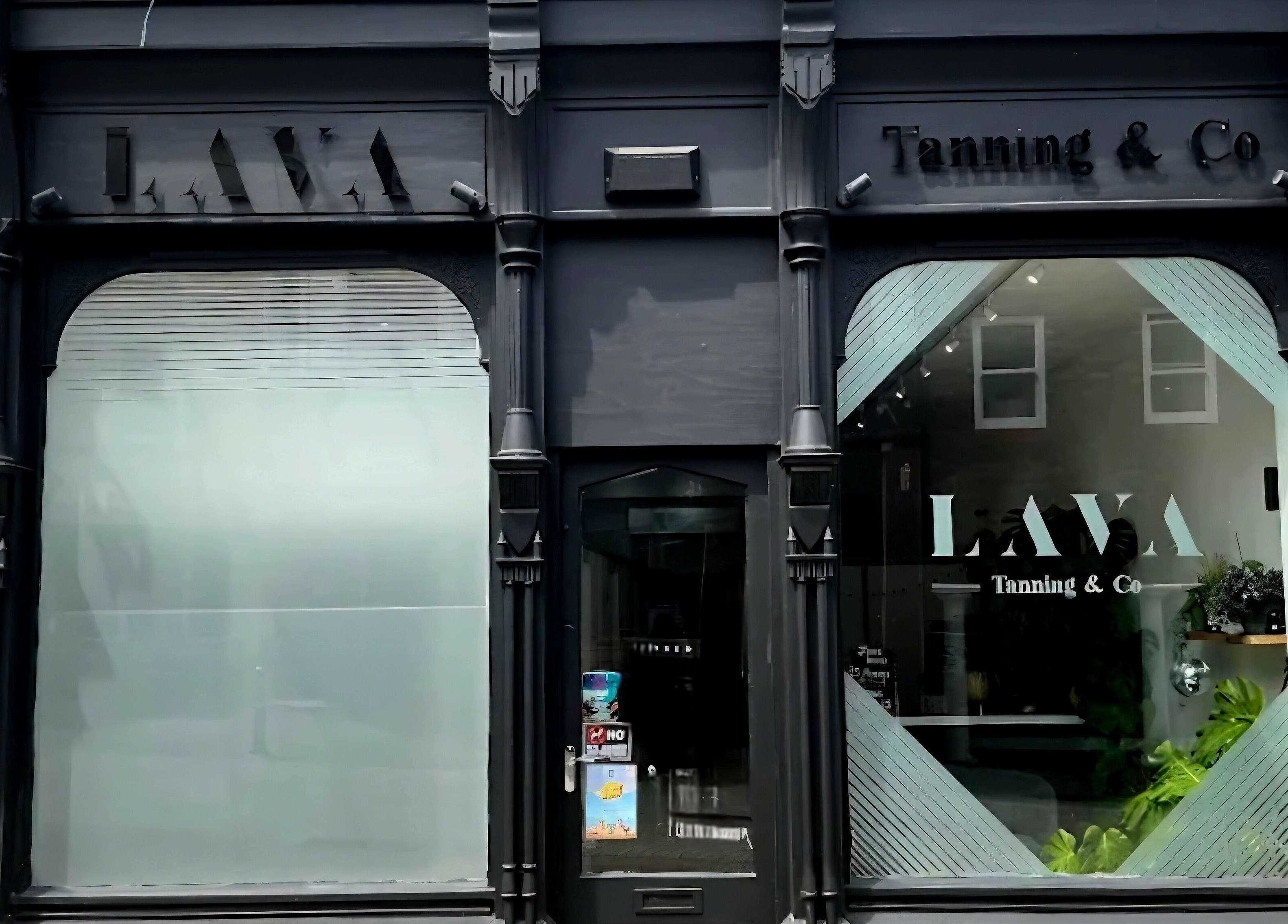 Elegant storefront of Nikita Connie Hair in Folkestone, England, GB with stylish black design.