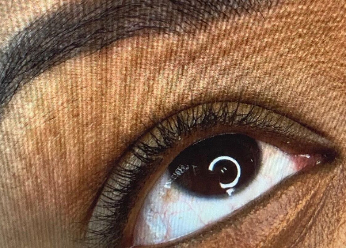 Close-up of a beautifully styled eye at Lashes by Shareen, Kettering, England, GB.