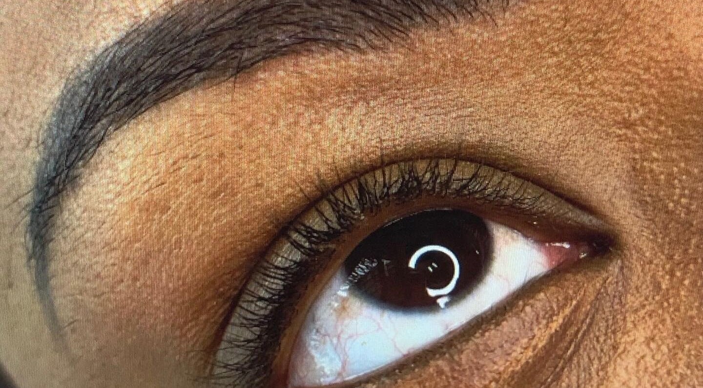 Close-up of a beautifully styled eye at Lashes by Shareen, Kettering, England, GB.