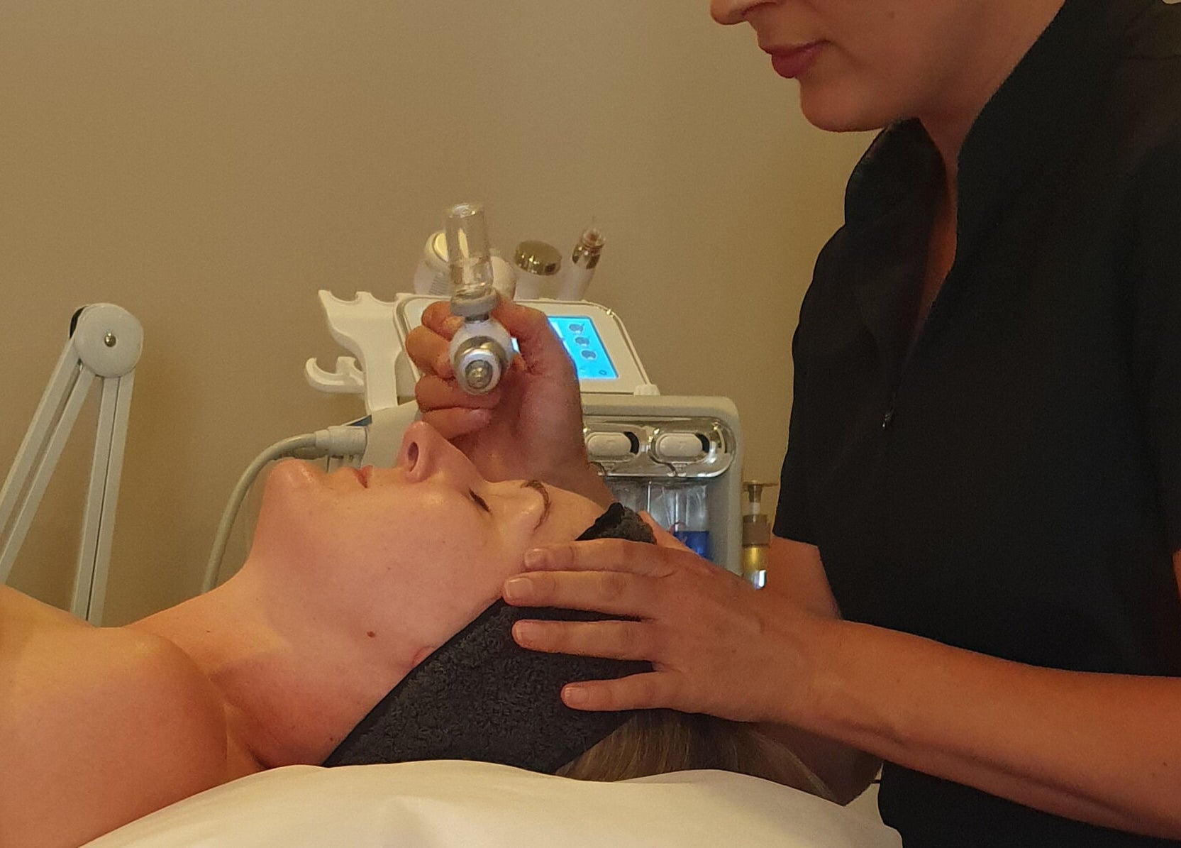 Facial treatment at Virtue Beauty Studio in Littlehampton, South Australia, AU enhances skin radiance.