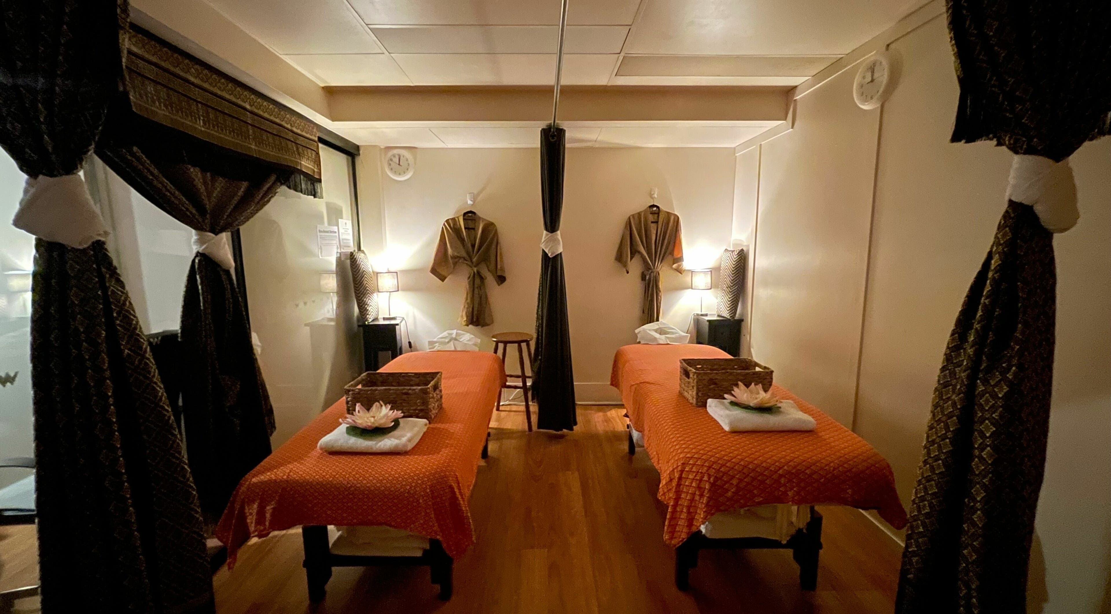Peaceful massage room at Central Thai Massage and Spa Brisbane City, Brisbane City, Queensland, AU.