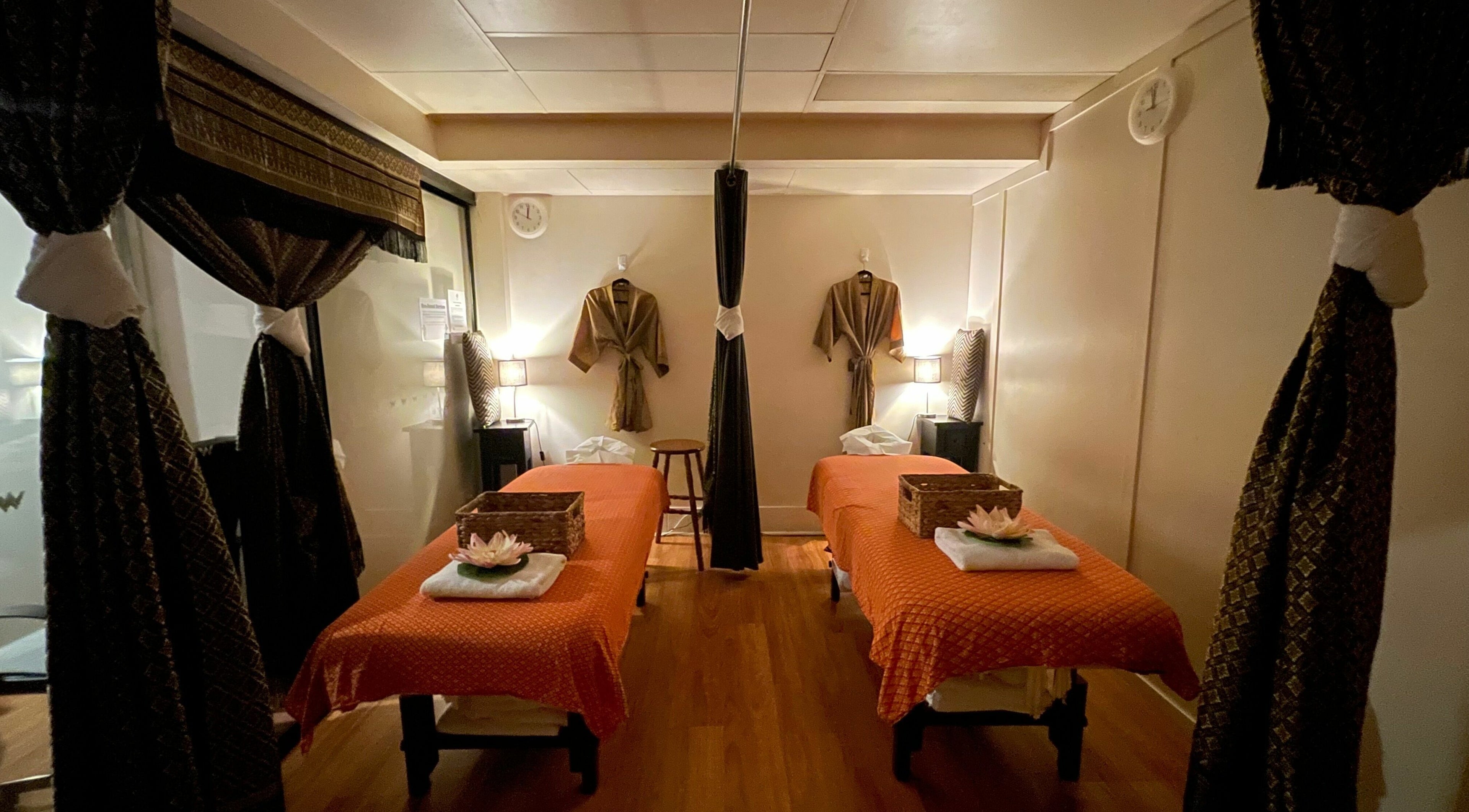 Peaceful massage room at Central Thai Massage and Spa Brisbane City, Brisbane City, Queensland, AU.