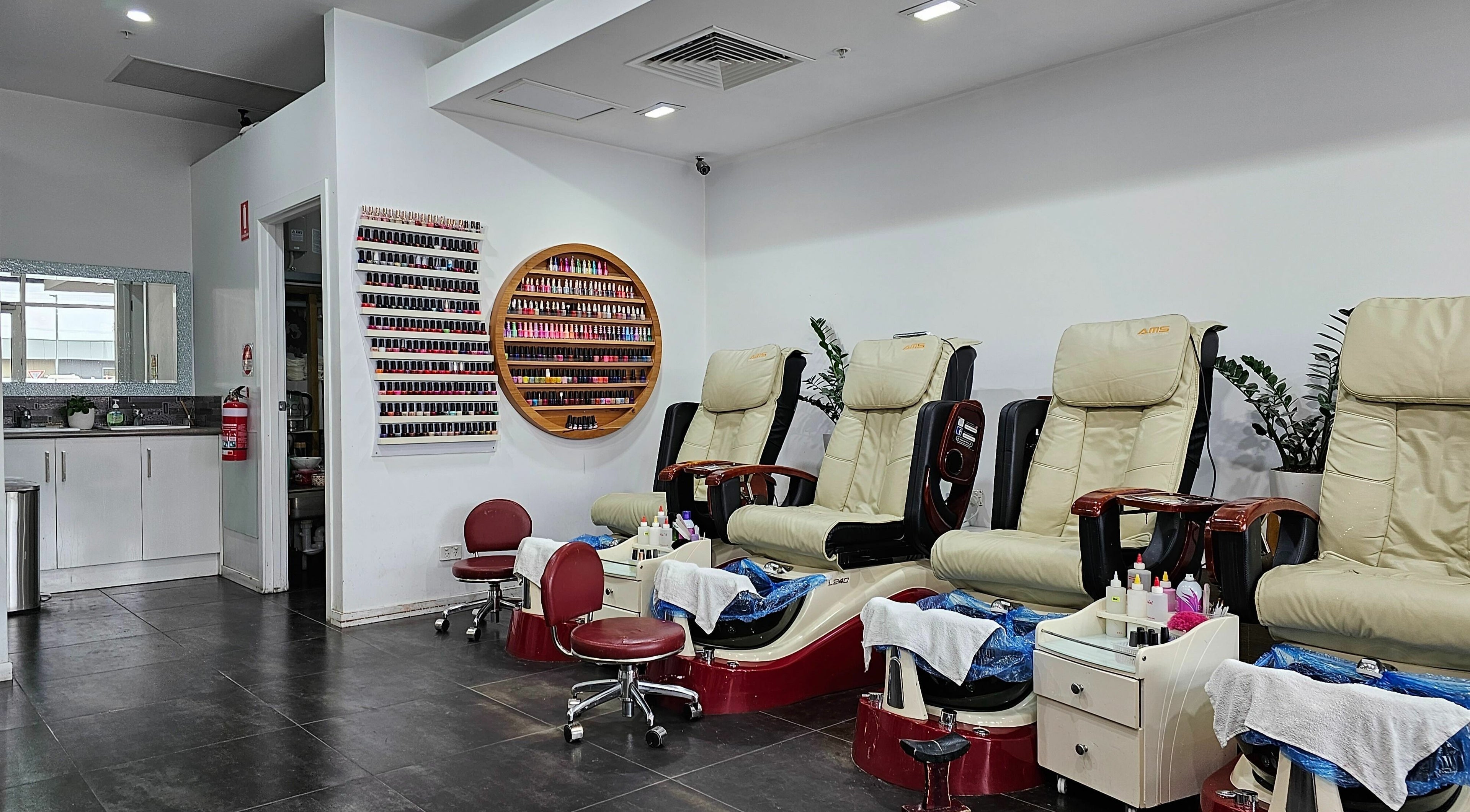 Luxurious pedicure chairs at Coburg North Spa and Nail, Melbourne, Victoria, AU.