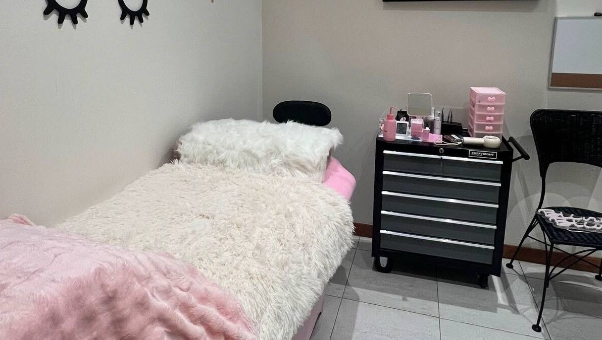 Relaxing treatment room at Blink & Bling, Gungahlin, Australian Capital Territory, AU, with plush decor.