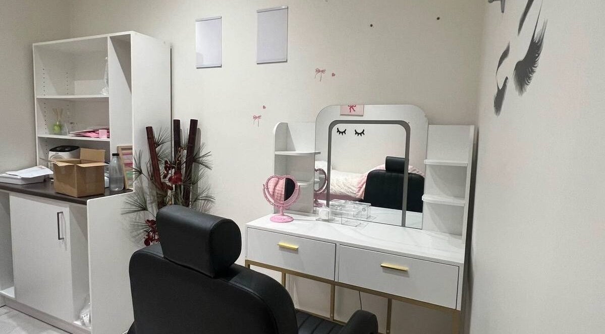 Elegant beauty station at Blink & Bling, Gungahlin, Australian Capital Territory, AU showcasing stylish decor.