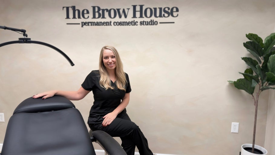 Interior of The Brow House on Mill, featuring a welcoming professional in Danville, Pennsylvania, US.