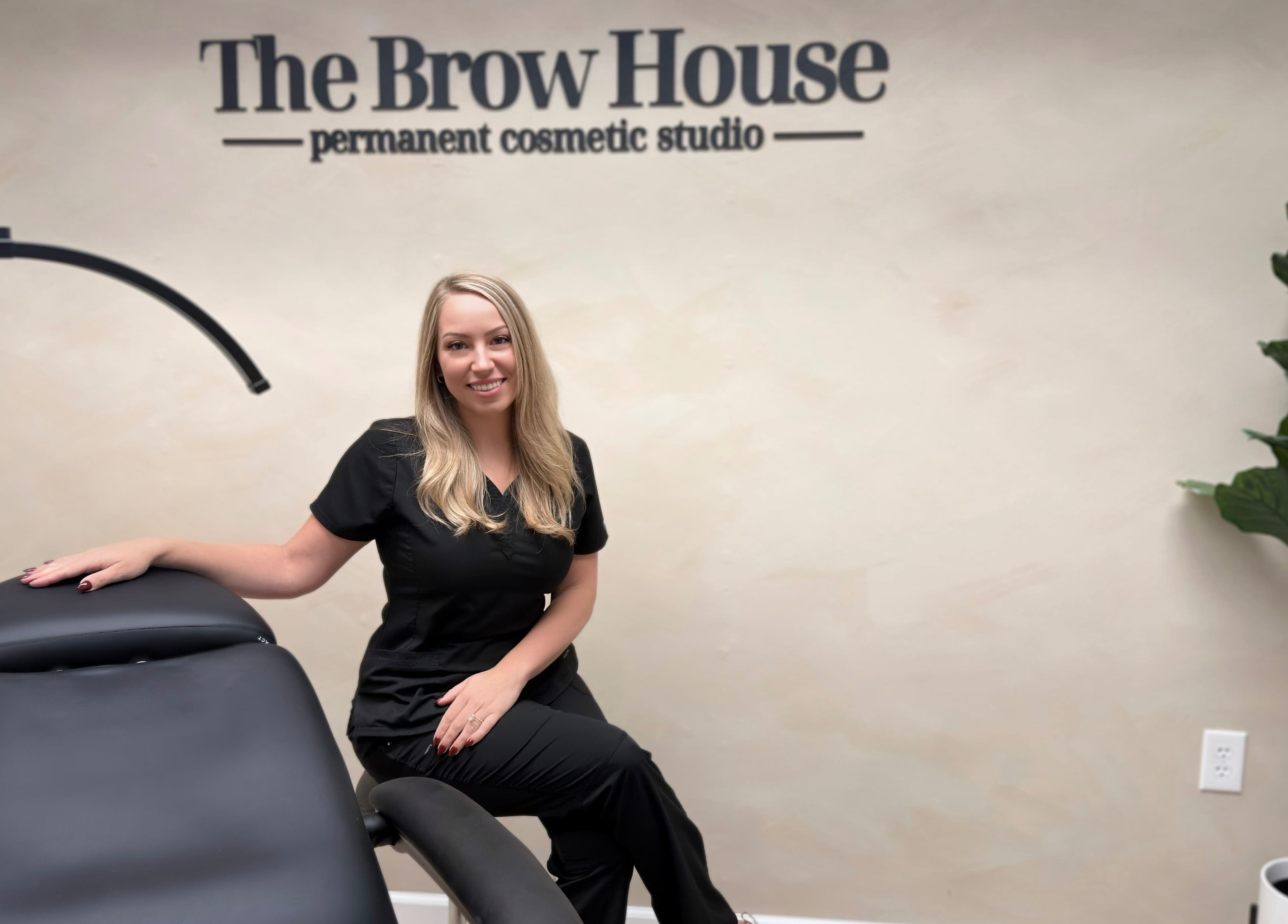 Interior of The Brow House on Mill, featuring a welcoming professional in Danville, Pennsylvania, US.