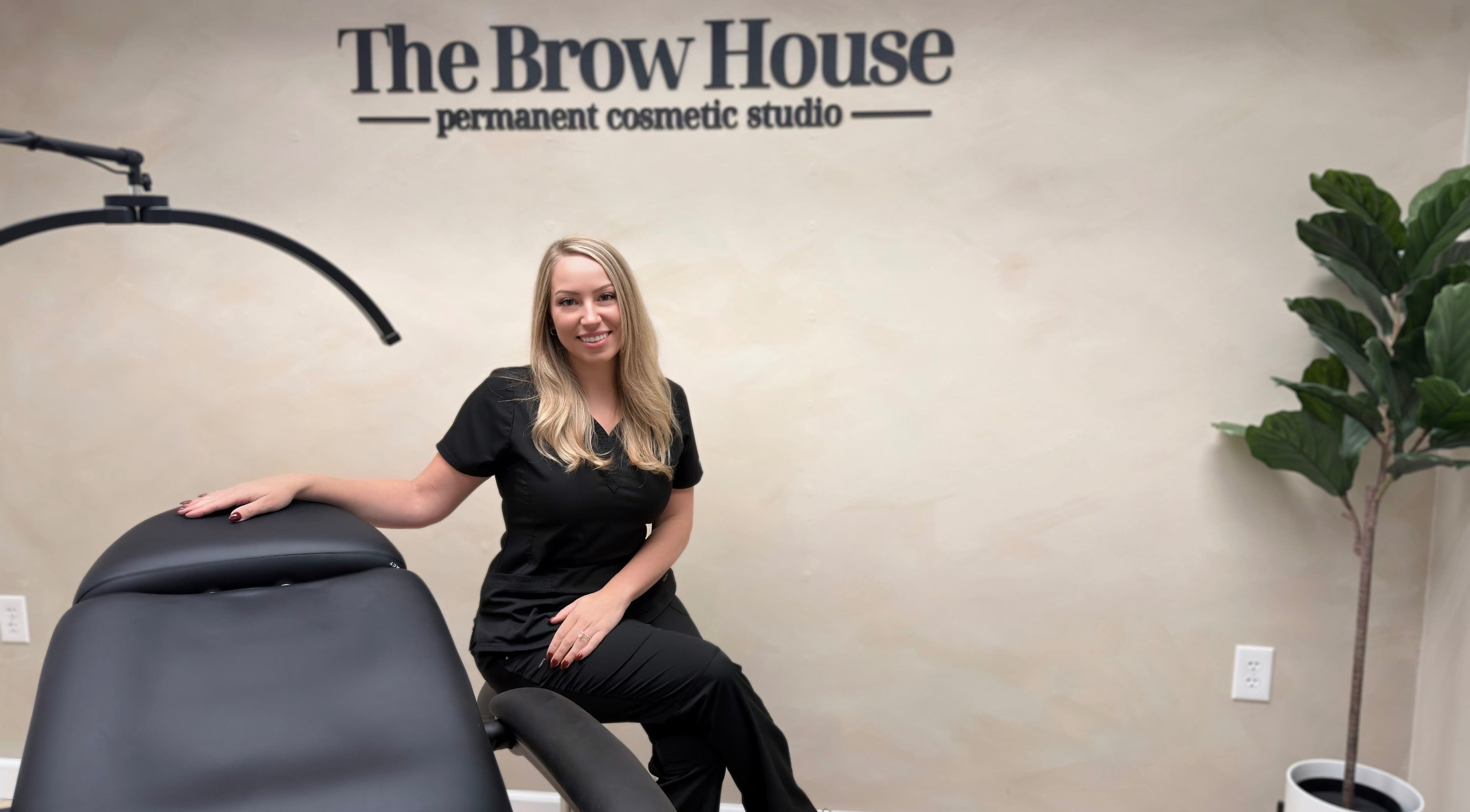 Interior of The Brow House on Mill, featuring a welcoming professional in Danville, Pennsylvania, US.