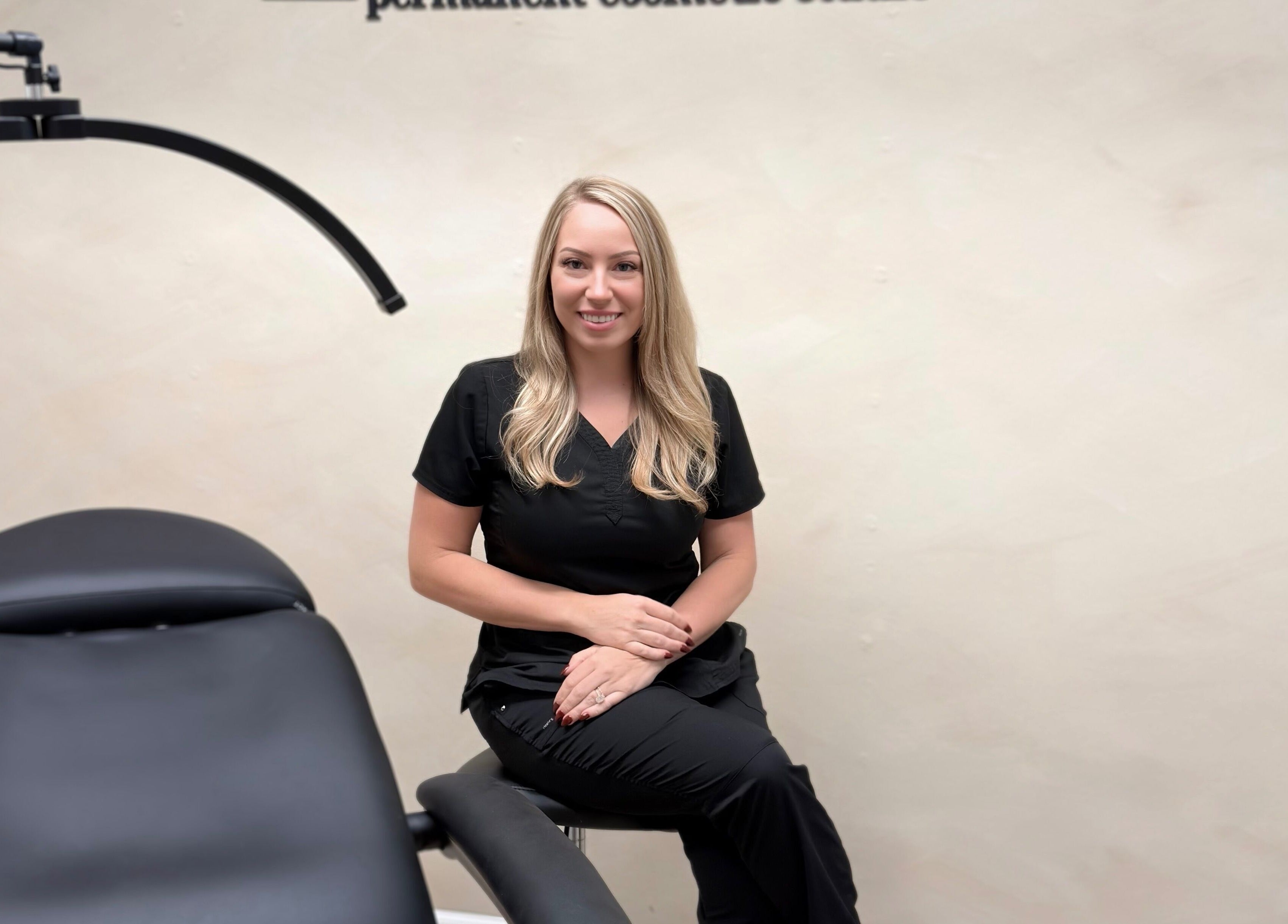 Specialist at The Brow House on Mill in Danville, Pennsylvania, US in a serene treatment room.