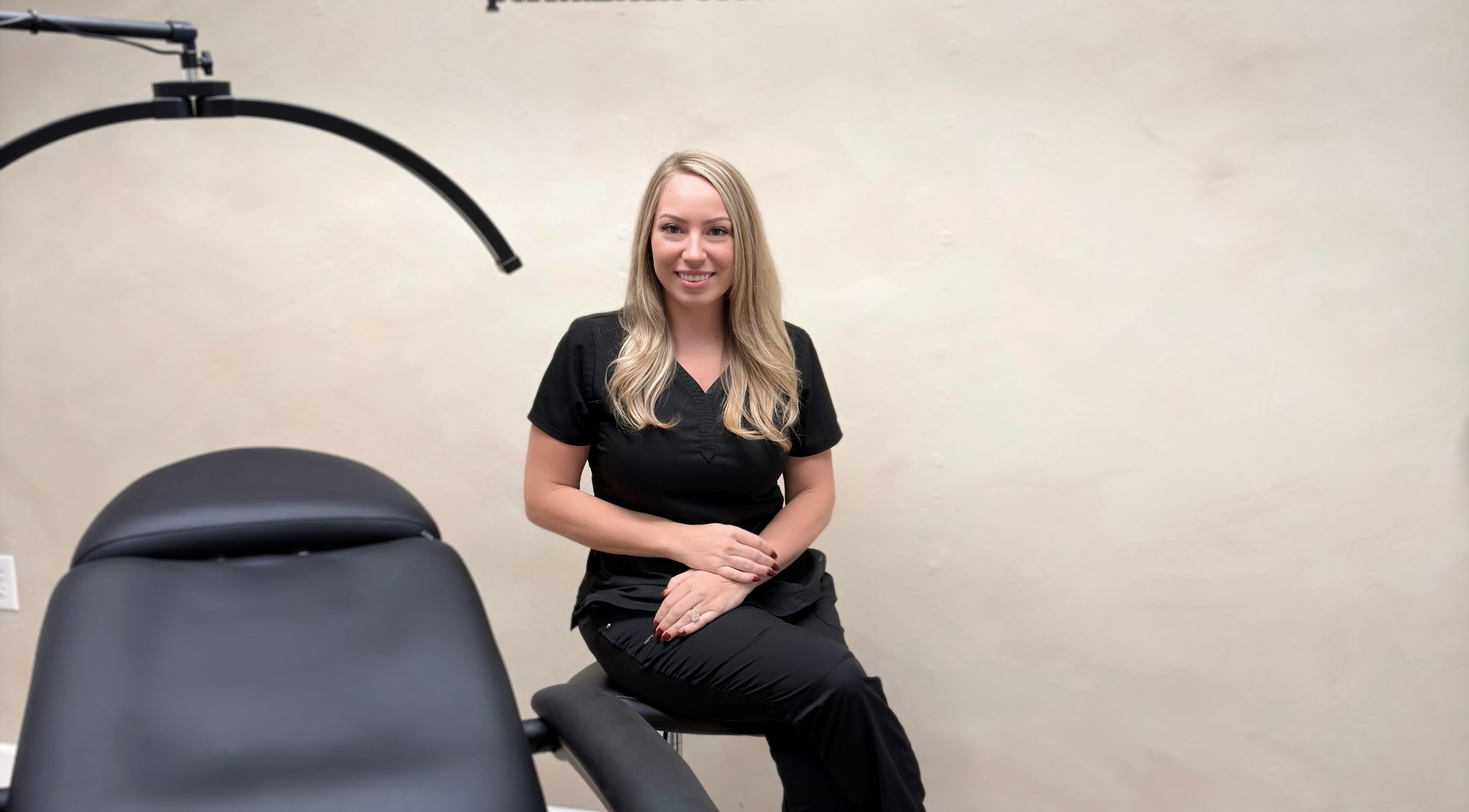 Specialist at The Brow House on Mill in Danville, Pennsylvania, US in a serene treatment room.