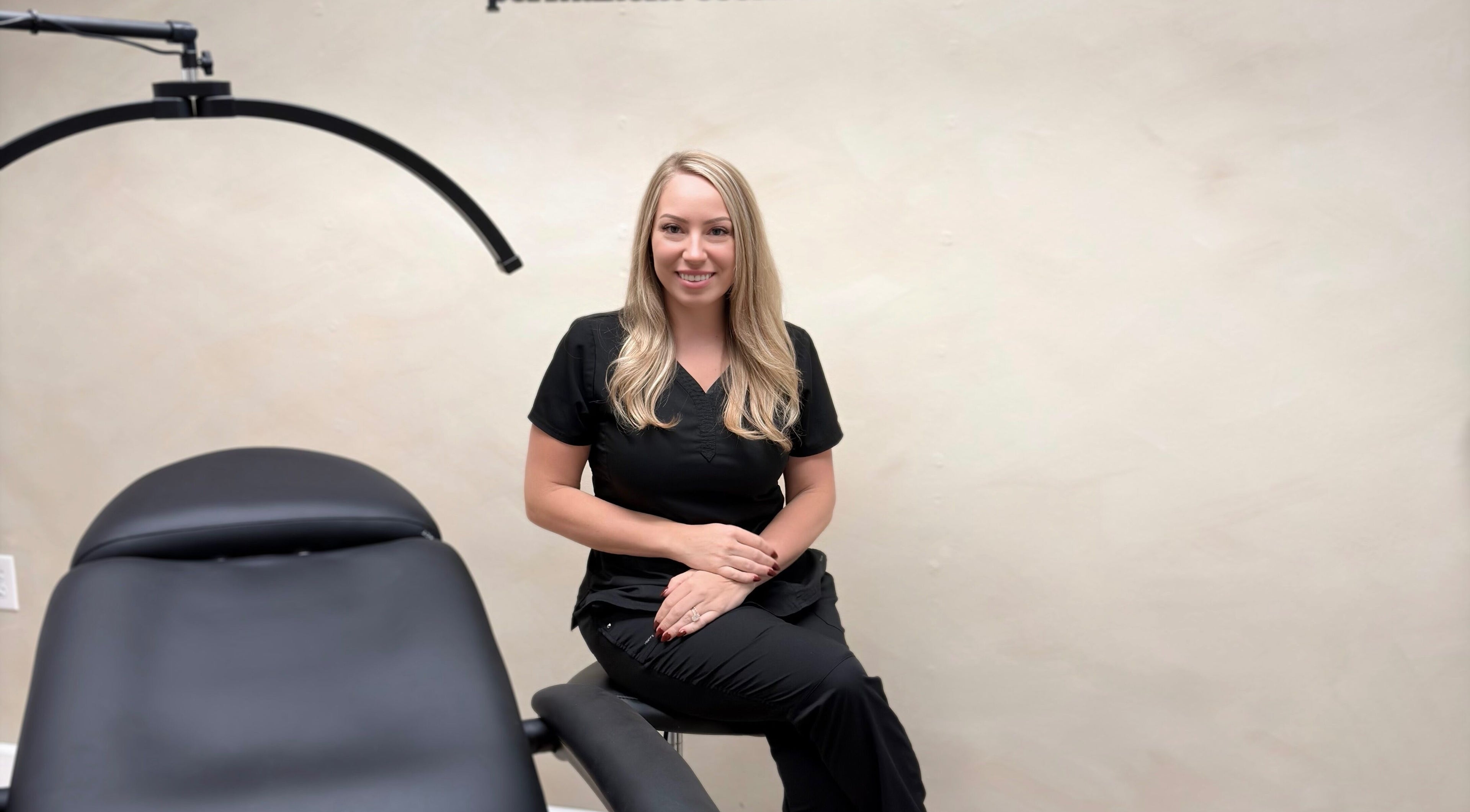 Specialist at The Brow House on Mill in Danville, Pennsylvania, US in a serene treatment room.