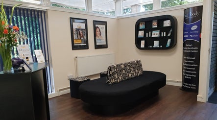 Inviting reception area at Face & Body Medi-cosmetic Centre, Derby, England, GB.