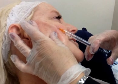 Injectable treatment at Face & Body Medi-cosmetic Centre, Derby, England, GB, enhancing facial aesthetics.