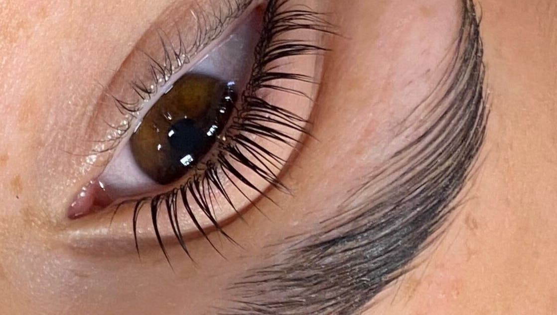 Detailed eye with lush lashes at All Things Beauty By Amberx, Colwyn Bay, Wales, GB.