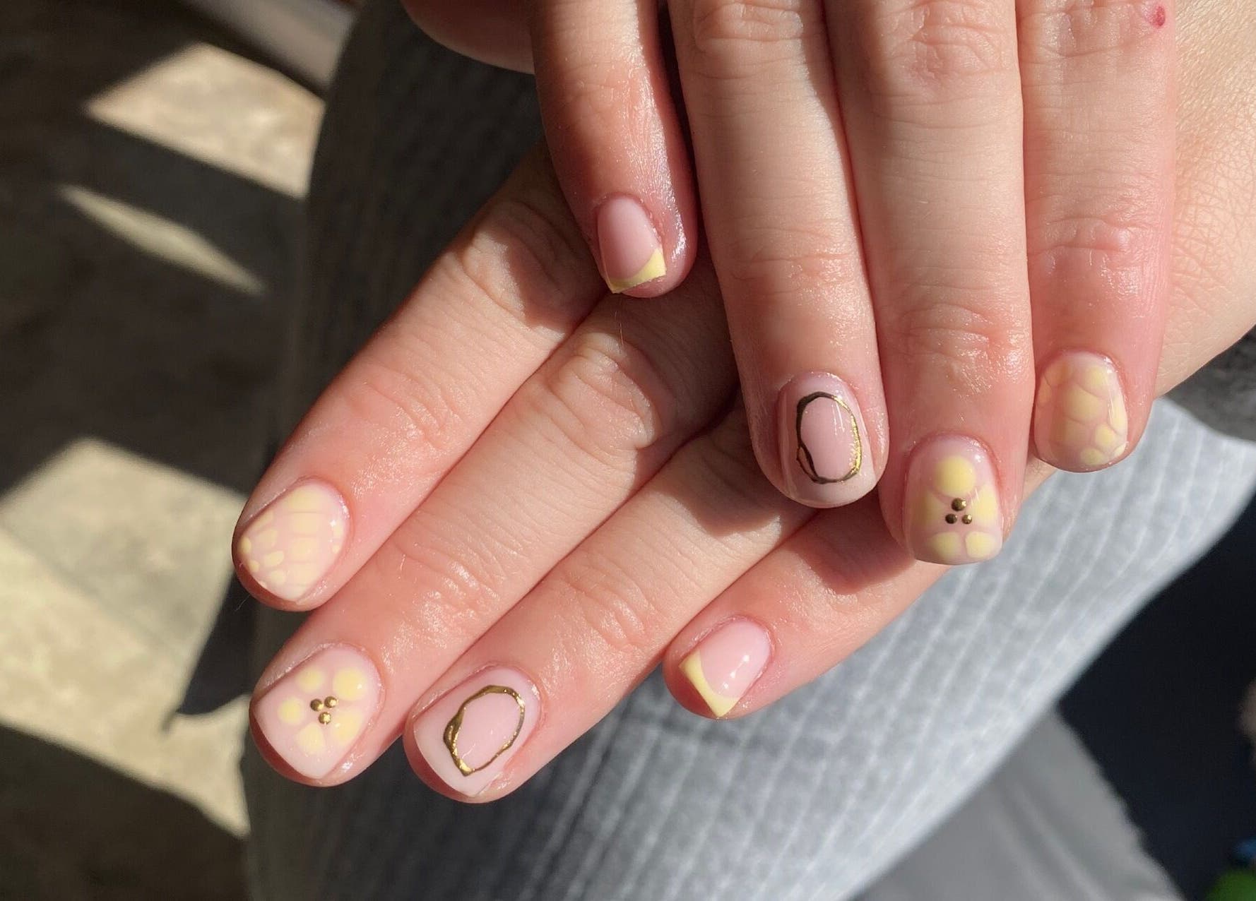 Floral nail design by All Things Beauty By Amberx, Colwyn Bay, Wales, GB. Showcases creative artistry.