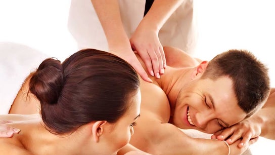 Couple enjoying massage at Chiang Mai Thai Massage (Thai Euphorea Spa 2), Las Vegas, Nevada, US.