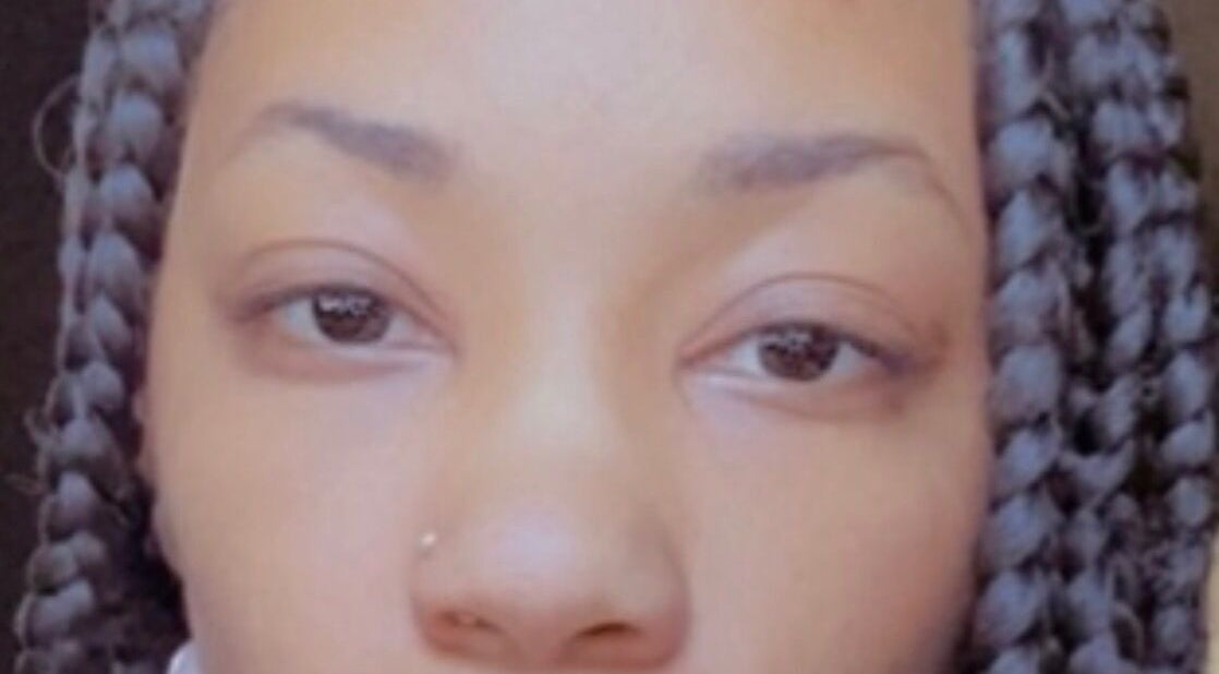 Close-up of braided hairstyle at Mellow Monae’s, Cedar Hill, Texas, US showcasing intricate beauty work.