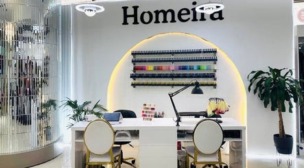 Chic nail station in Homeira Ladies Salon L.L.C, Dubai, Dubai, AE, showcasing modern design and vibrant nail colors.