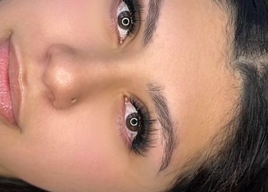 Close-up of lash extensions at Hypnotic Studio, Melbourne, Victoria, AU, showcasing expert beauty services.