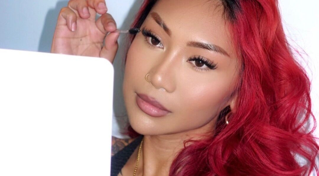 Client at Hypnotic Lash & Brow Studio—Wyndham Vale applying makeup, located in Melbourne, Victoria, AU.