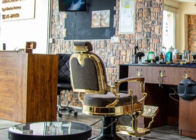 Luxurious barber chair at Mankind Men's Hair Studio by Nikolas Potsos, Limassol, Limassol, CY.