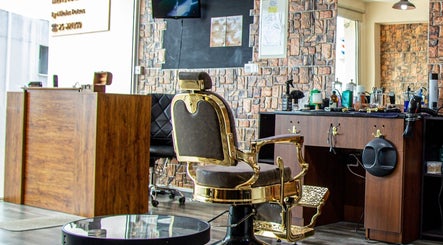 Luxurious barber chair at Mankind Men's Hair Studio by Nikolas Potsos, Limassol, Limassol, CY.