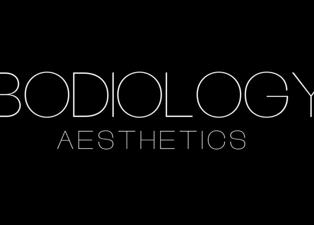 Bodiology Aesthetics logo displayed with a sleek design in Calgary, Alberta, CA.
