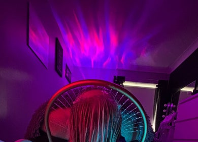 A serene room with colorful lighting at SAHD Spa Clinic, Newcastle Upon Tyne, England, GB.