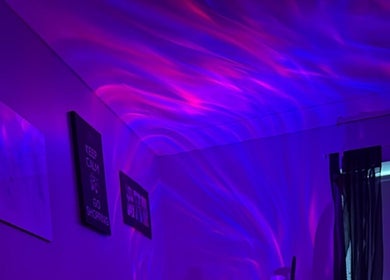 Soothing purple lighting in relaxation room at SAHD Spa Clinic - Chopwell, Chopwell, England, GB.