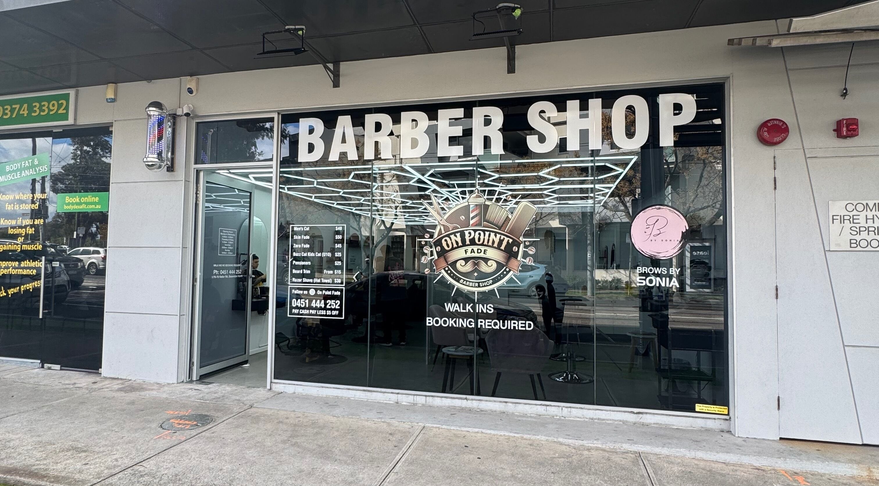 Front of On Point Fade with Brows by Sonia at Melbourne, Victoria, AU.