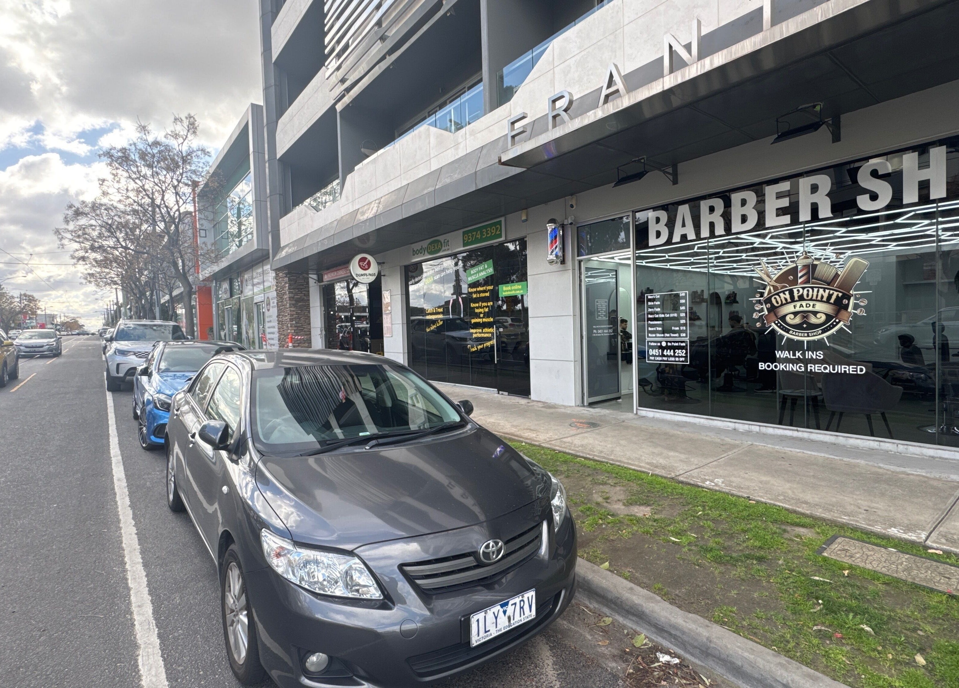 View of Brows by Sonia located in Melbourne, Victoria, AU, showcasing a modern street scene.