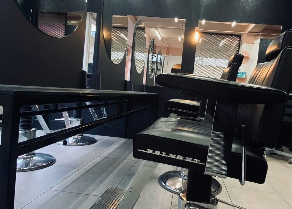 Stylish salon chairs at Solarium Point, Ramsgate, England, GB offering sleek and modern beauty services.