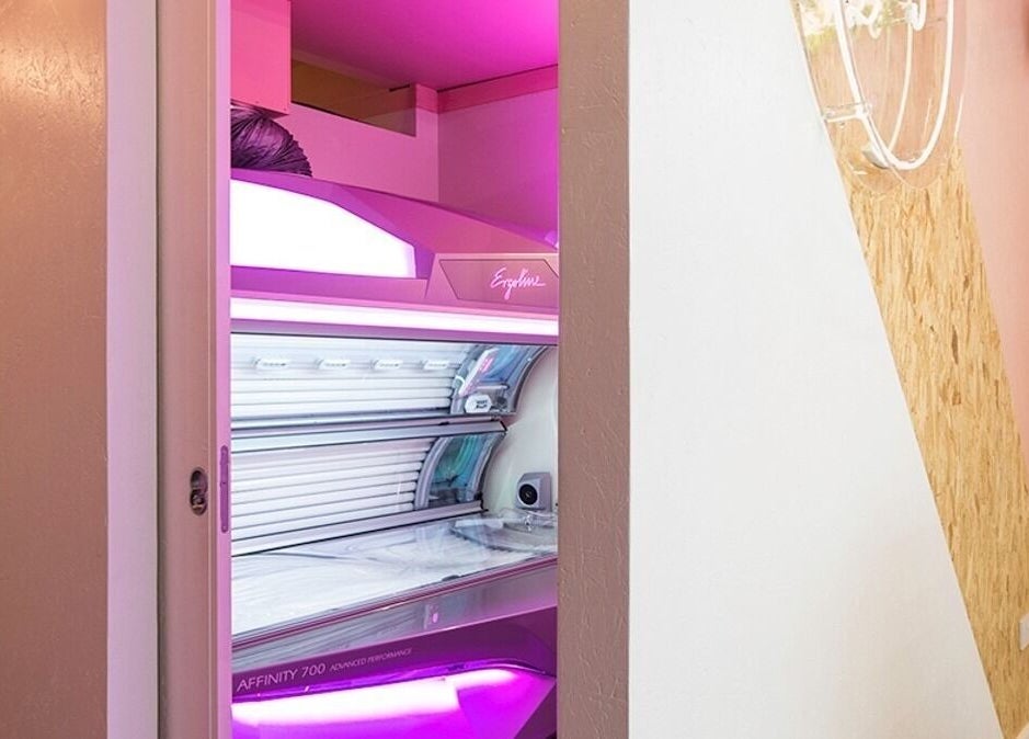 Enjoy premium tanning at Solarium Point, Ramsgate, England, GB with a sleek, modern tanning bed.
