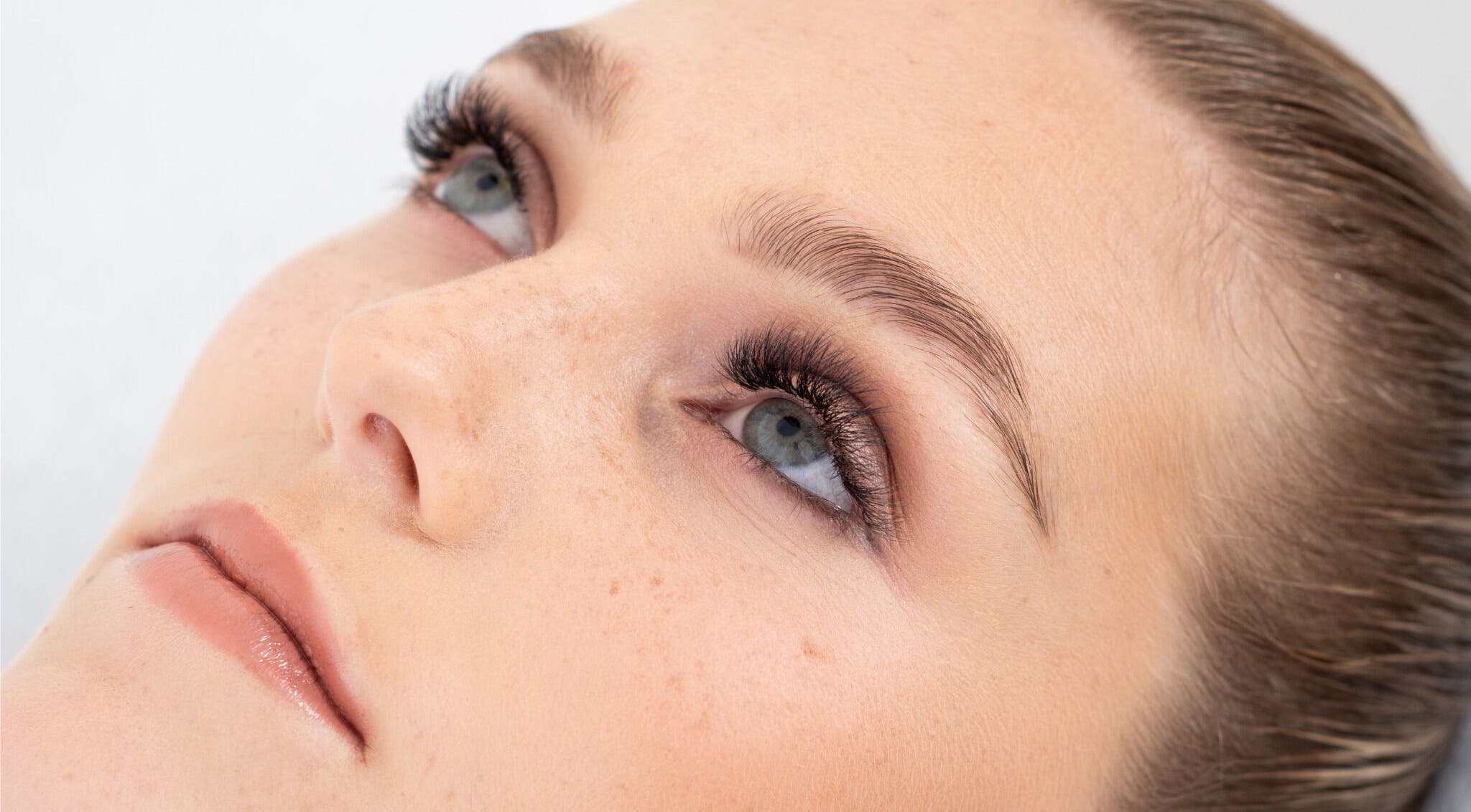 Close-up of enhanced lashes at The Lovely Lash Studio SA, Cape Town, Western Cape, ZA.