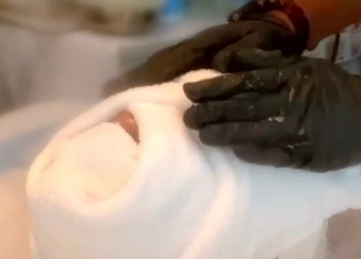 Spa treatment with towel wrap at Radiance by Raytillia Salon and Mini Spa, Brunswick, Georgia, US.