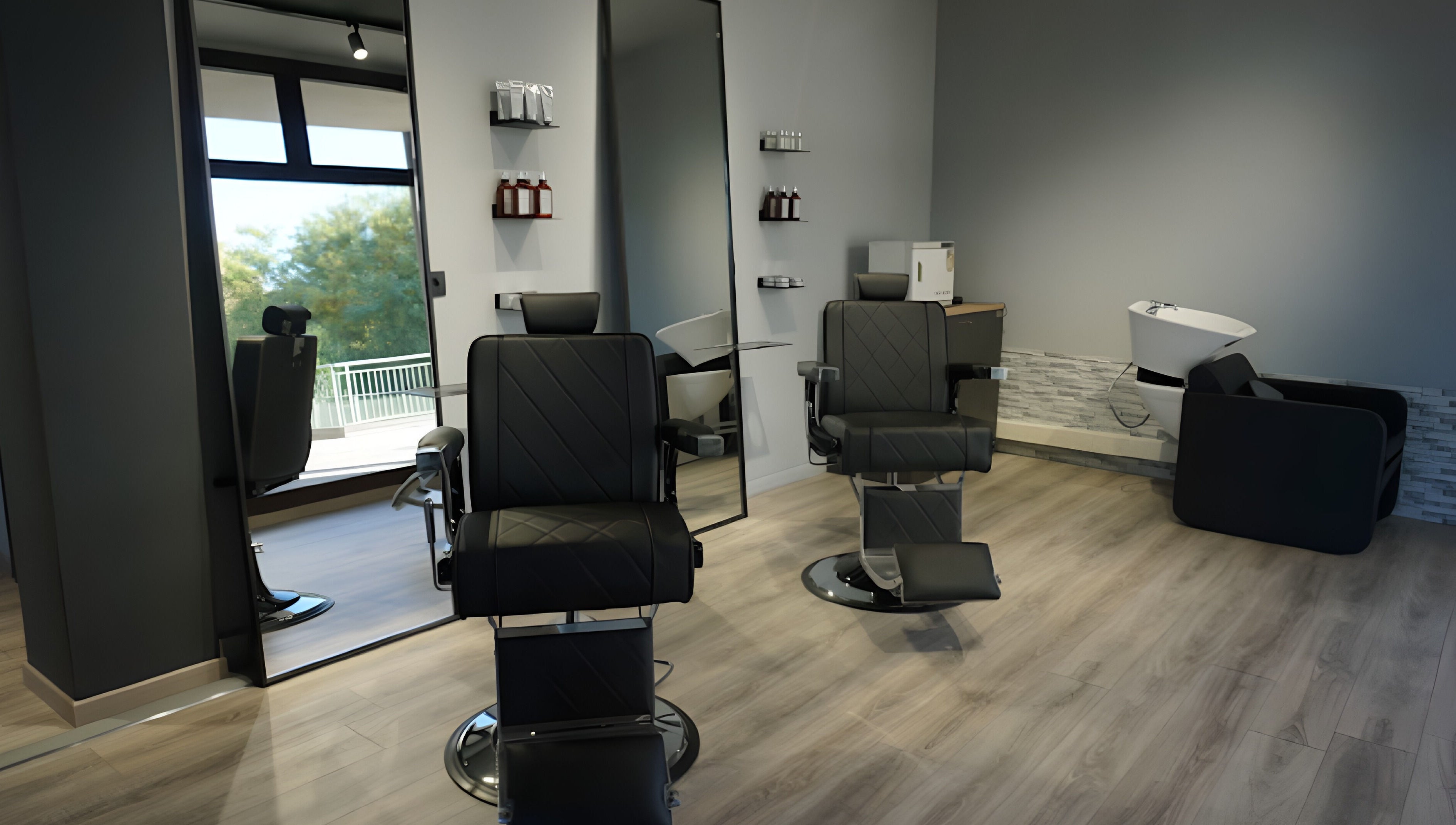 Poltrone eleganti a Blend Barber Studio, Morazzone, Lombardia, IT. Lusso e comfort in salone.
