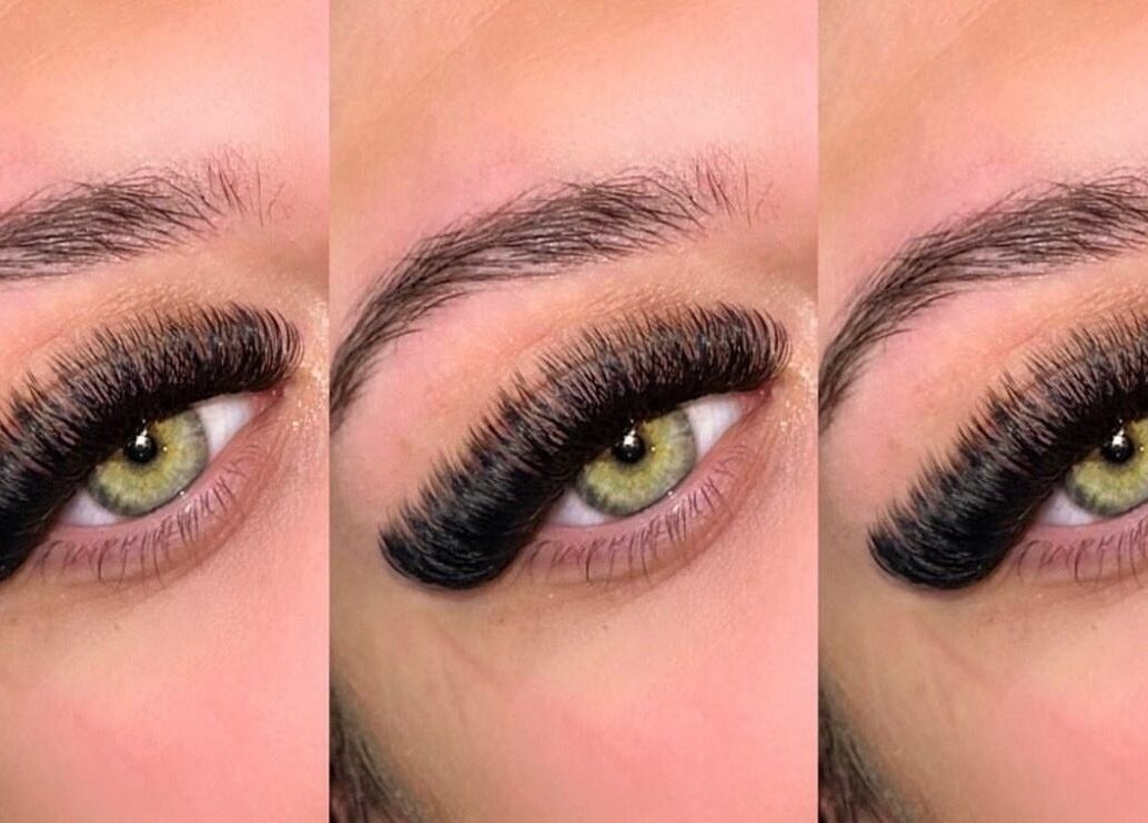 Close-up of luxurious lashes at Cobeautystudio, Church Warsop, England, GB.