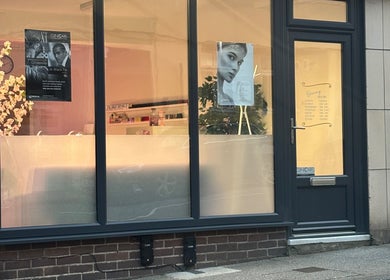 Front view of Savannah Sky Salon in Neyland, Wales, GB, showcasing elegant window display and entrance.