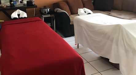 Relaxing massage tables at Body and Skin Treatments by Michelle, Nassau, New Providence, BS.