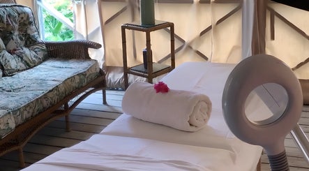 Relaxing massage setup at Body and Skin Treatments by Michelle, Nassau, New Providence, BS.