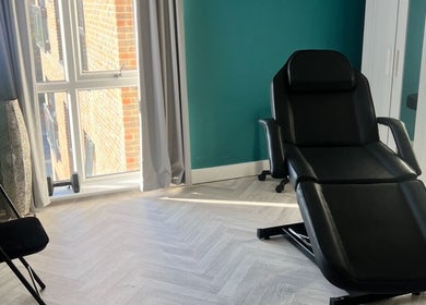 Comfortable treatment chair at Face Me Aesthetics, Arborfield Green, England, GB.