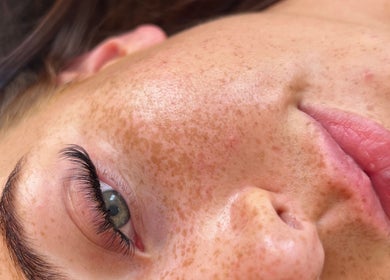 Close-up of beautifully enhanced lashes at Chester Lashes | Jean Studios | 15 Grosvenor St, Chester, England, GB.