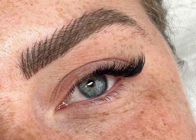 Close-up of expertly crafted lashes at Chester Lashes | Jean Studios | 15 Grosvenor St, Chester, England, GB.