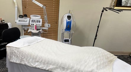 Treatment room at Touch of Serenity Wellness Spa, Moore, Oklahoma, US equipped with advanced spa appliances.