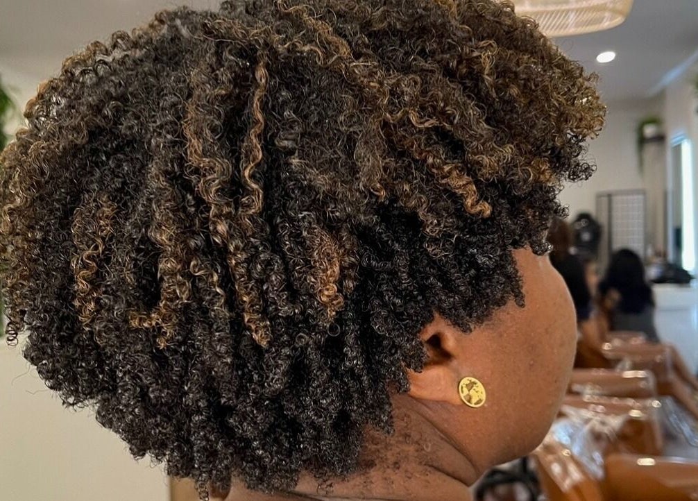 Beautiful curly hairstyle at The Curl Lounge, Toronto, Ontario, CA, showcasing expert styling.